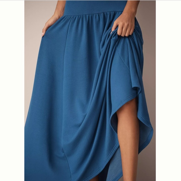 NWT Anthropologie Drop Waist Midi Dress - Picture 3 of 8